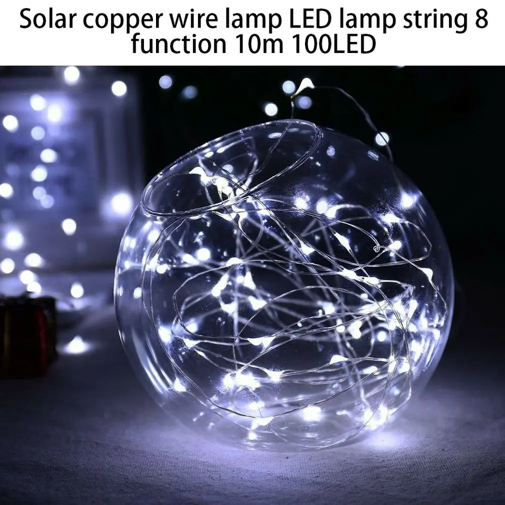 100Led пузырь шар Открытый водонепроницаемый солнечный светильник струнный шар светильник s Рождественский светильник s садовый светильник s