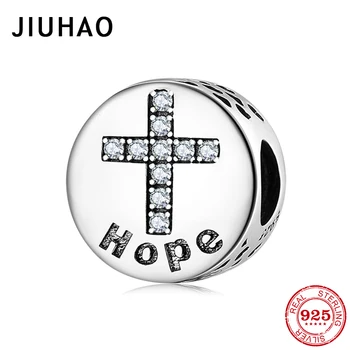

Life is full of hope Seven Virtues Bible faith zircon 925 Silver charms Beads Fit Original JIUHAO Bracelet Charm Jewelry Making