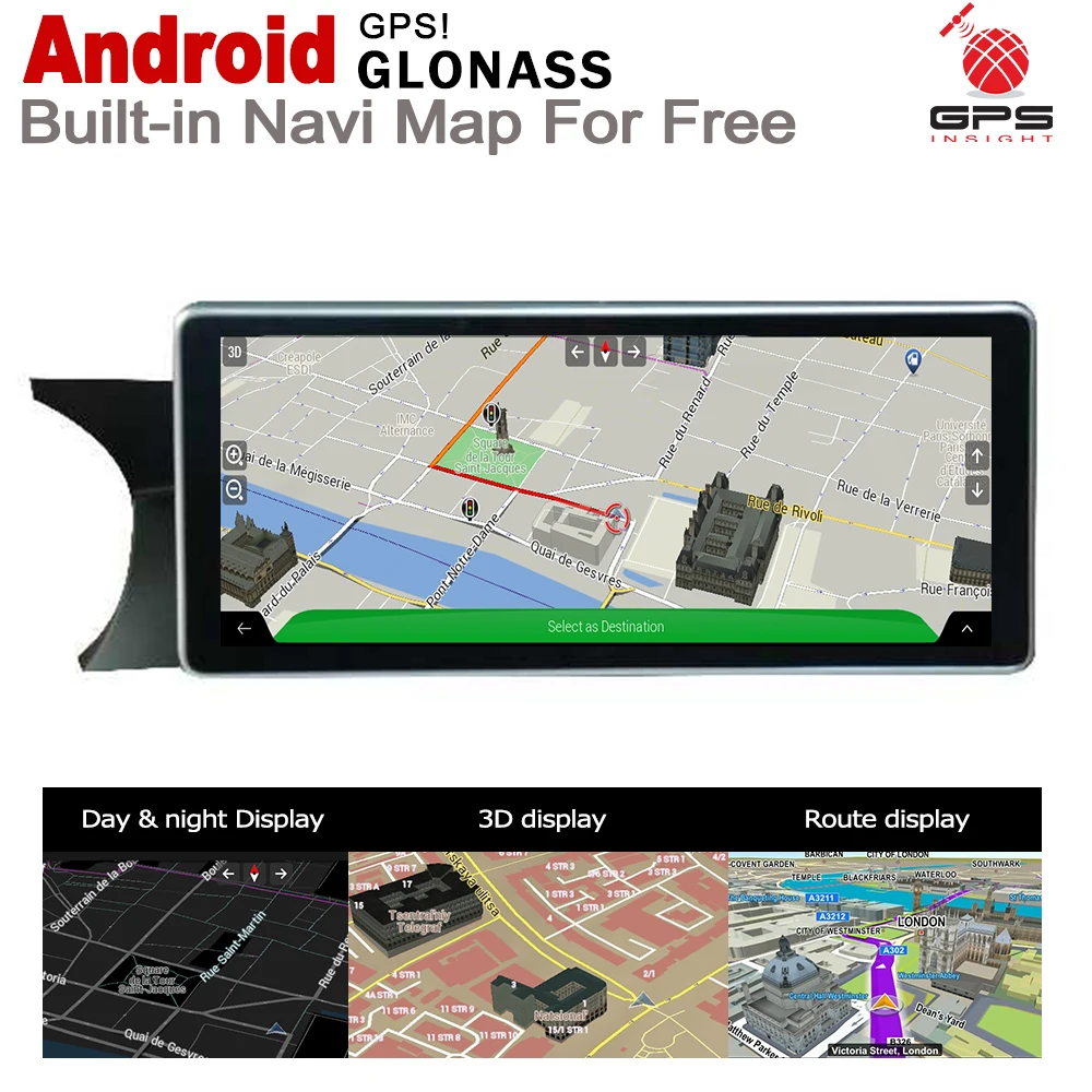 Автомобильный мультимедийный плеер 10 25 &quotHD экран стерео Android GPS Navi карта для Mercedes