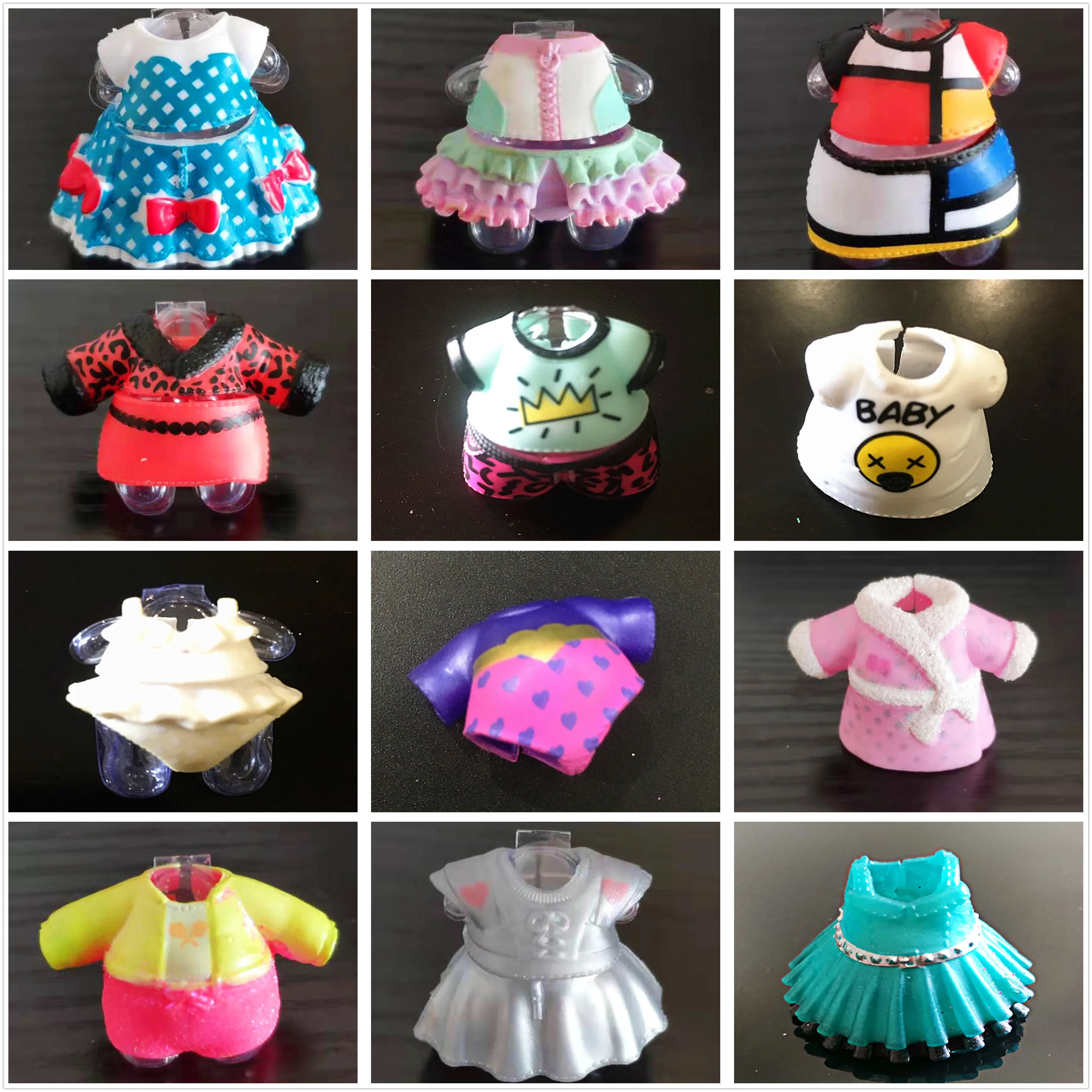 

Random 3Pcs/lot Original Dress Clothes Suits for LOLs 8cm Big Sister Dolls Kids Toy Collection Girl Birthday Gift Free Shipping