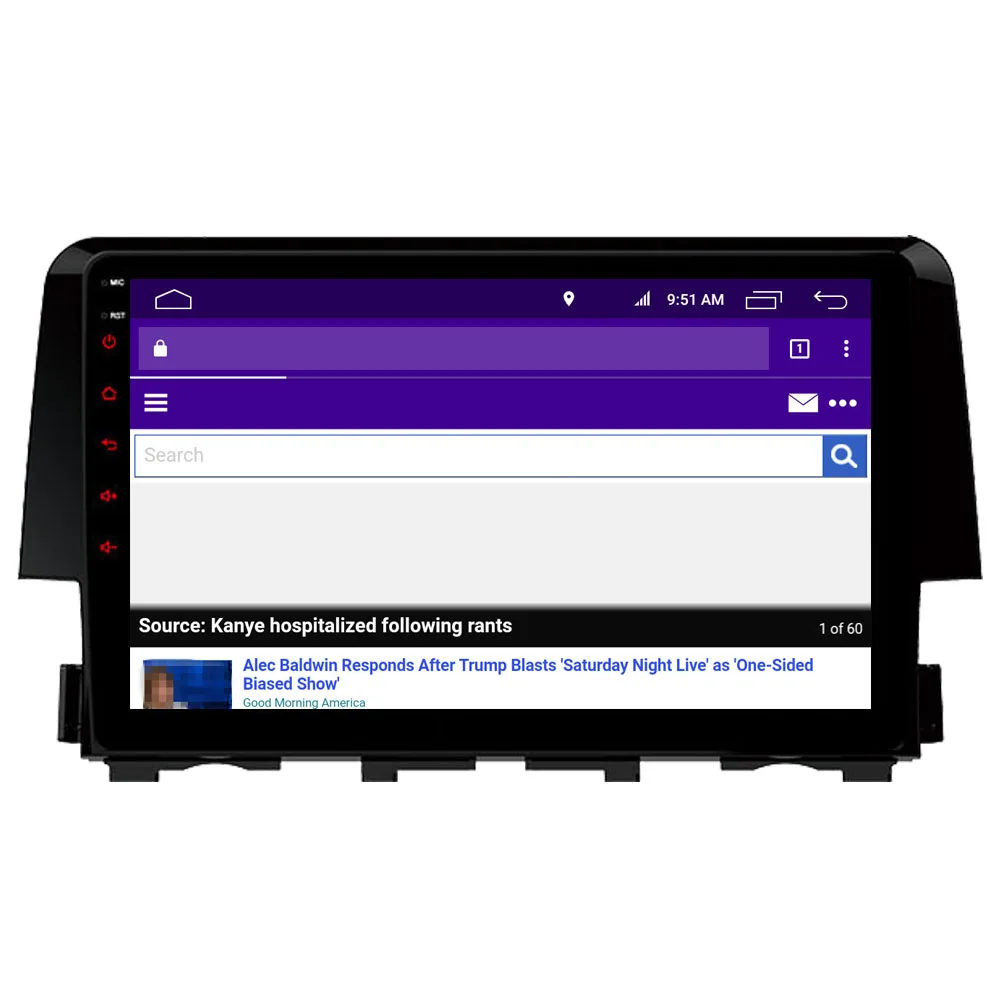 Автомобильный мультимедийный плеер для Honda Civic Android 9,0 Авторадио Bluetooth радио gps навигация DSP MirrorLink