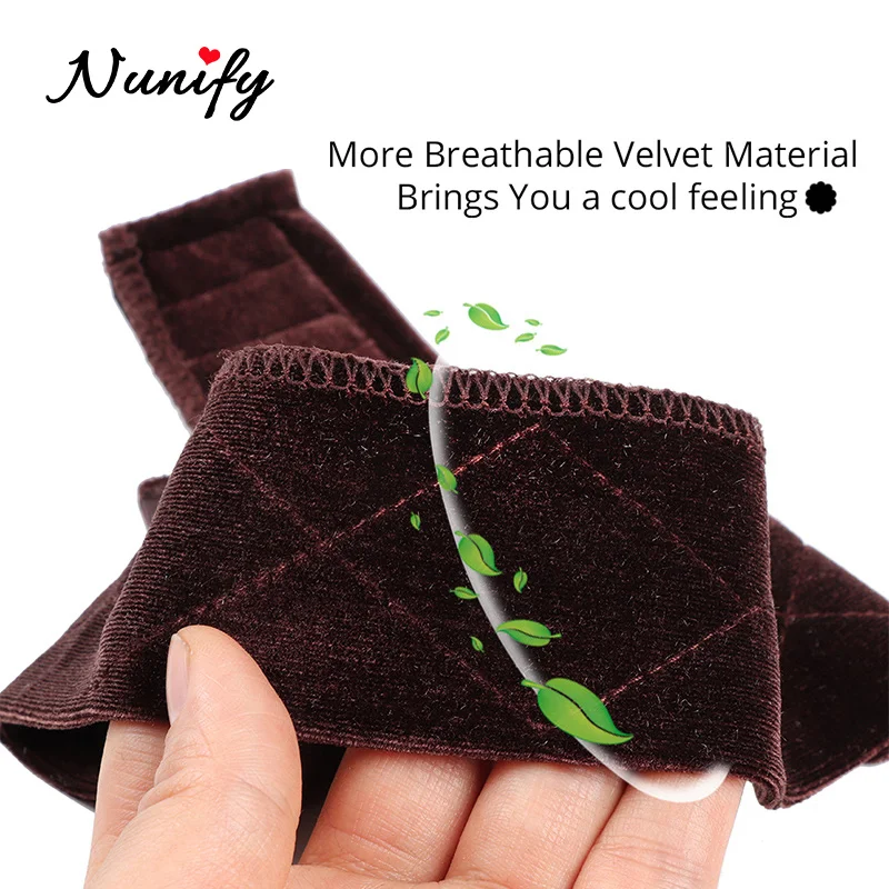 Nunify New Lace Parting Wig Grip Headband Scarf Comfort Head Band Adjustable Fastern Wig Non-Slip Beige Dark Brown Black
