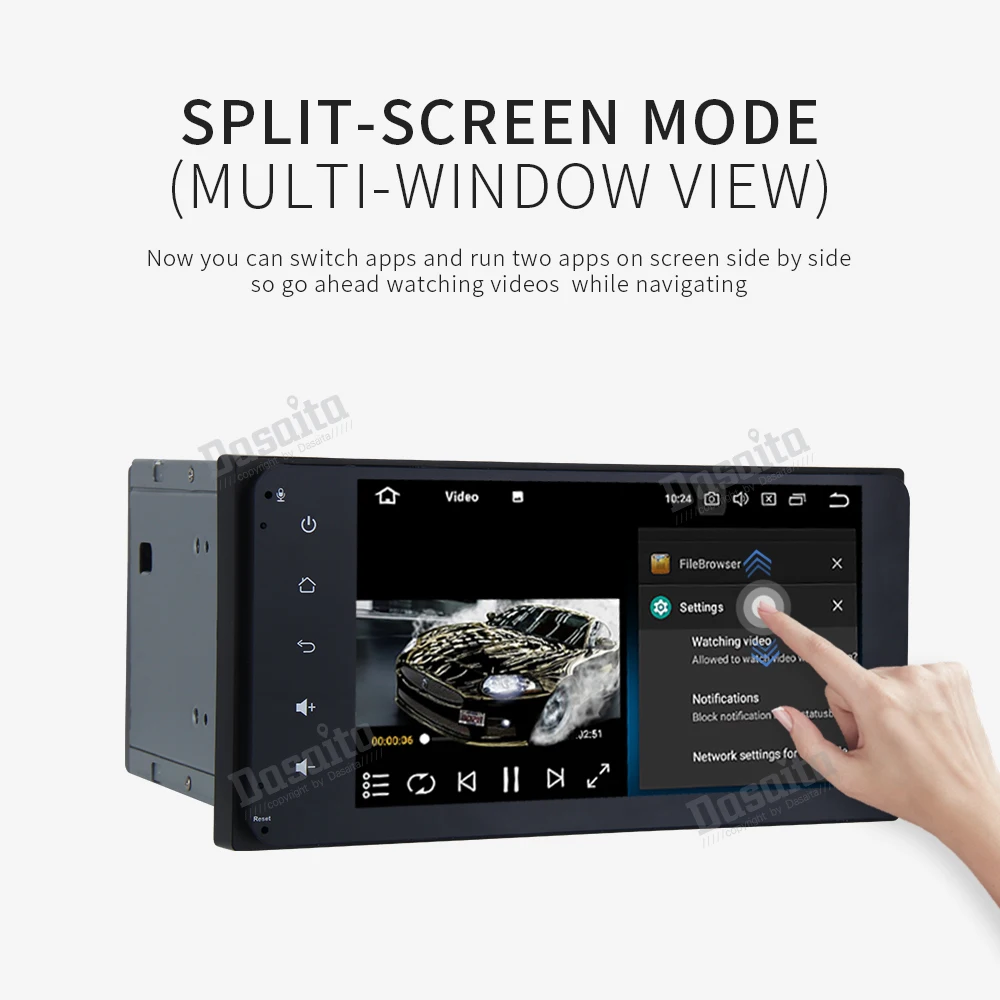 Excellent Android 9.0 car radio 4GB + 32GB Rom with 7" 1080P video for Toyota Corolla Camry Prado RAV4 Hilux 8