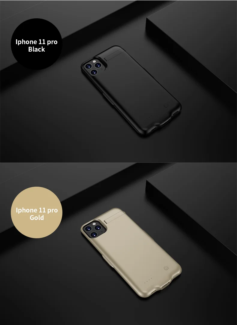 Ультратонкий чехол-накладка Мощность Батарея чехол для iphone 11 с стенты поддерживающих колесиков выполнены Батарея чехол для iphone 11 Pro Max Все включено» позволяет легко убирать за 11