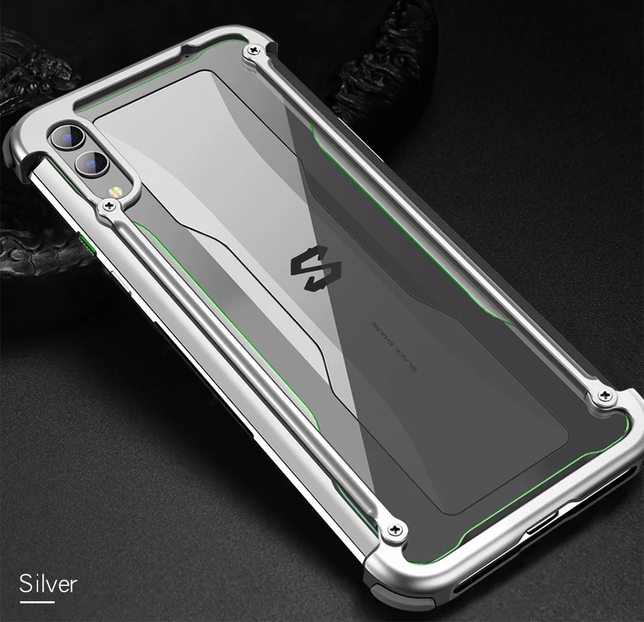OATSBASF подушка безопасности металлический чехол-бампер для Xiaomi Black shark 2 2pro персональный металлический чехол-бампер для Xiaomi Black shark helo