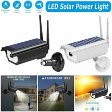 Dreamestone, солнечный светильник с датчиком движения, имитация пули, камера безопасности в форме солнечной энергии, уличный садовый светильник, водонепроницаемая Солнечная лампа