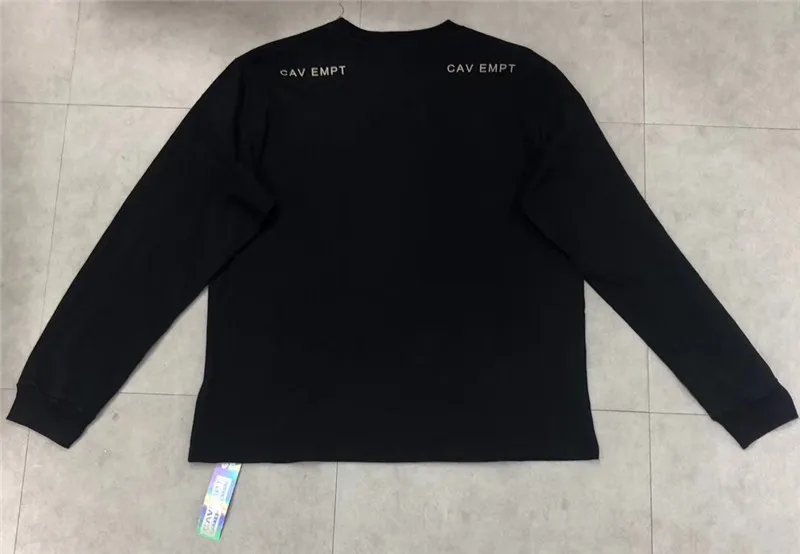 19FW C.E Cav Empt для мужчин и женщин Футболка свободная уличная одежда с длинным рукавом хип хоп Cav Empt футболки