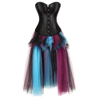 

Grebrafan Classic Slim Body Corsets with Petticoat Tulle Skirt Ballet Bubble Tutu