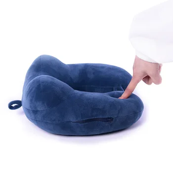 

Slow Rebound New U Shaped Memory Foam Neck Pillows Soft Slow Rebound Space Travel Pillow Solid Neck Cervical Healthcare Bedding