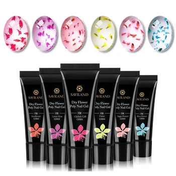 

Saviland Glitter NEW Poly Nail Gel Nail Extension Gel Cat Eye UV Building Jelly Gel Polish Manicure Set Nails Extension