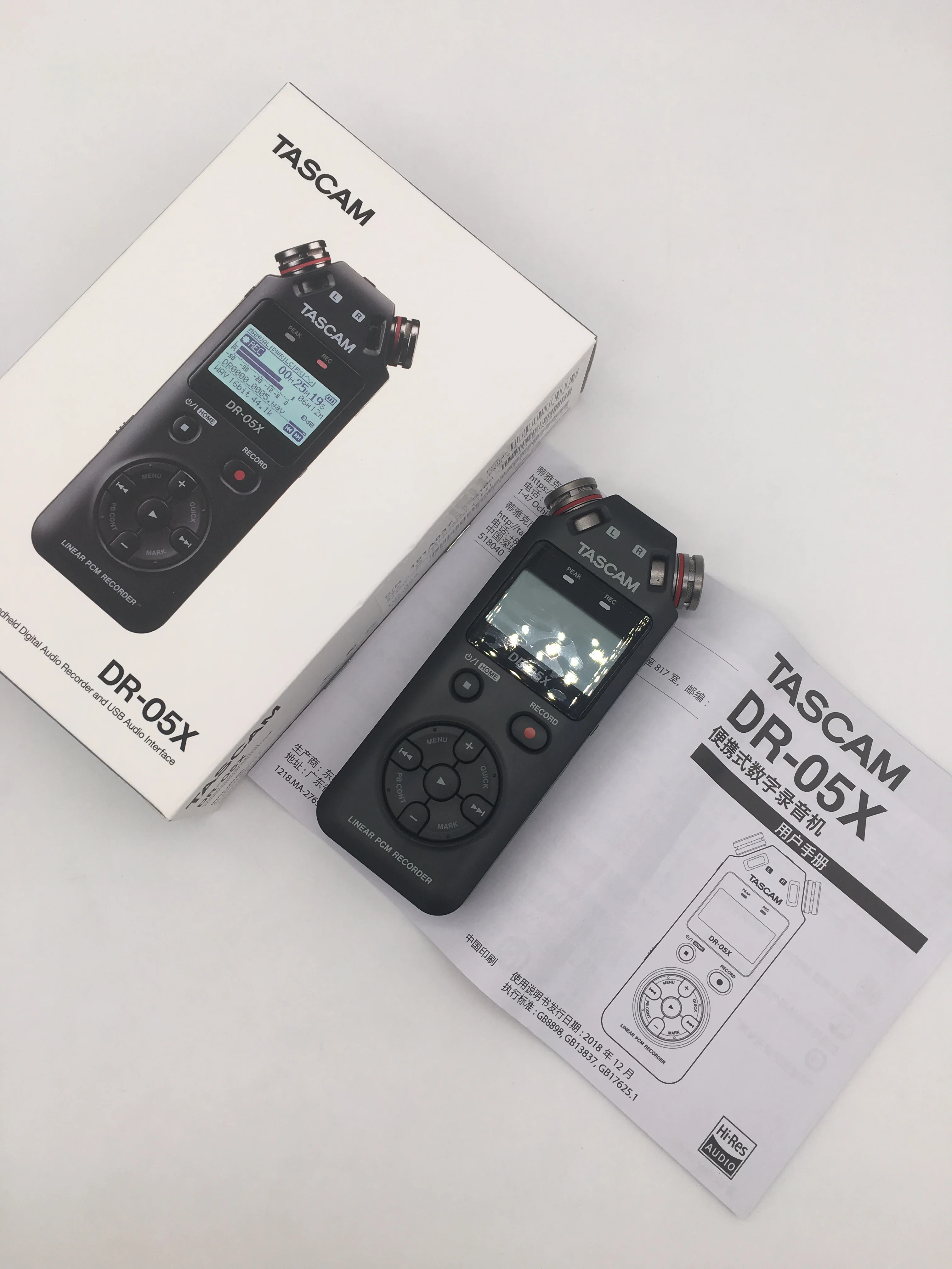 Tascam DR-05X ручной профессиональный портативный стерео цифровой диктофон MP3 записывающая ручка