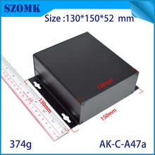 10 шт. 130*150*52 мм szomk экструдированный samll Электрический алюминиевый корпус для pcb анодированный распределительный закрывающийся алюминиевый ящик