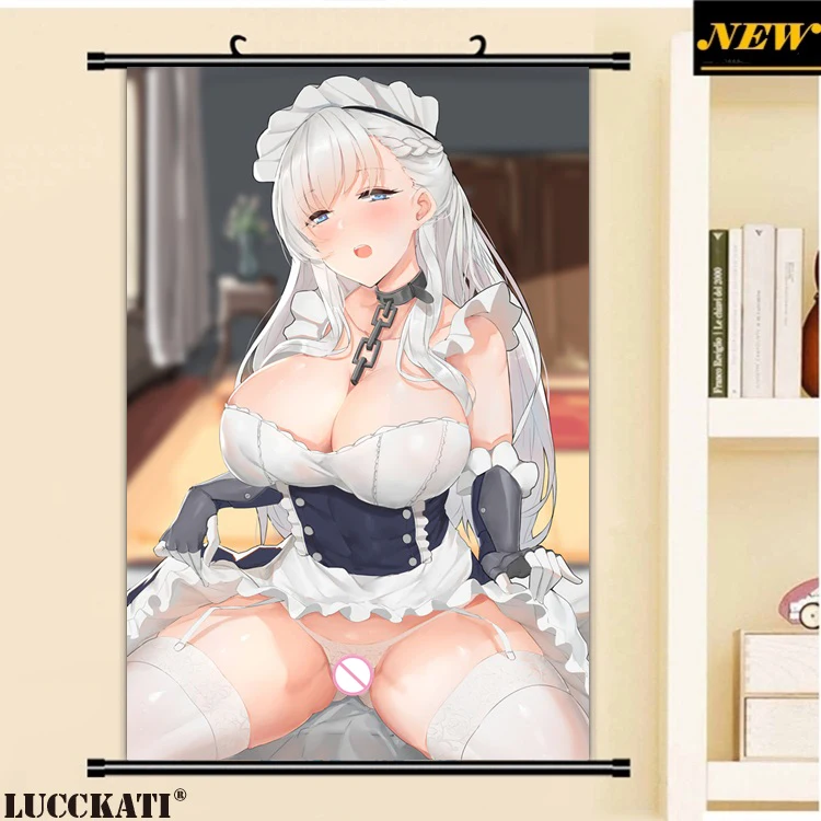 40X60 см Azur Лейн Bilan Hangxian грудь Белфаст попка каплей Сексуальная лоли мультфильм