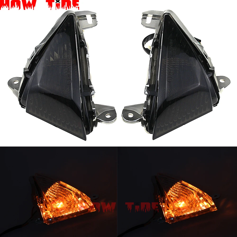 

Front Turn Signals Light Cover for Kawasaki Z1000 07-13 Ninja 650R 06-08 ZX-6R 05-12 ZX-10R 06 07 GTR 1400 08-16 ZX-14R 06-16