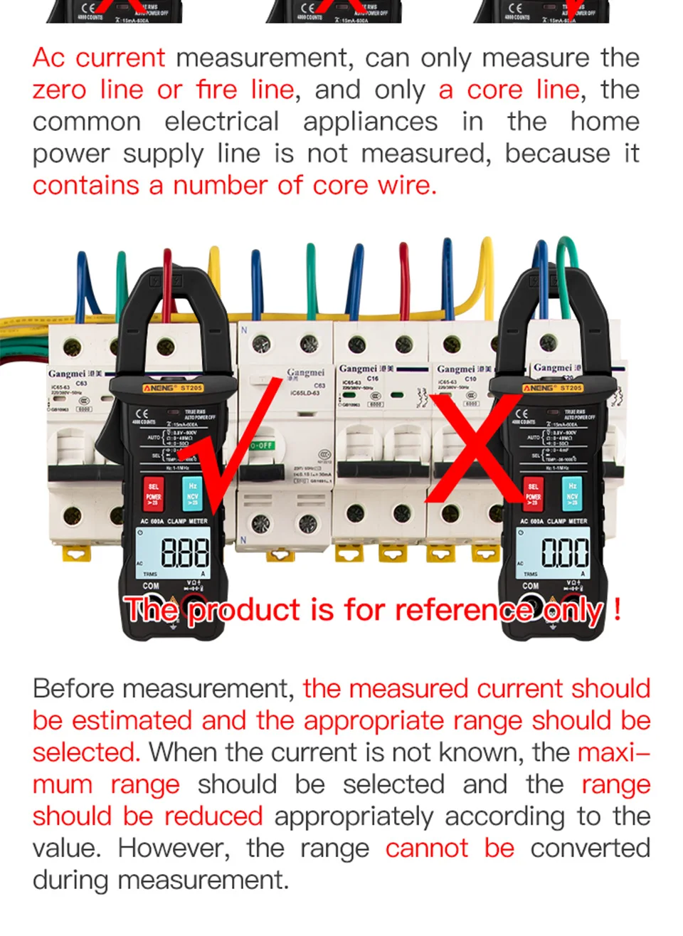 Amperímetro digital aneng st201, medidos de voltagem