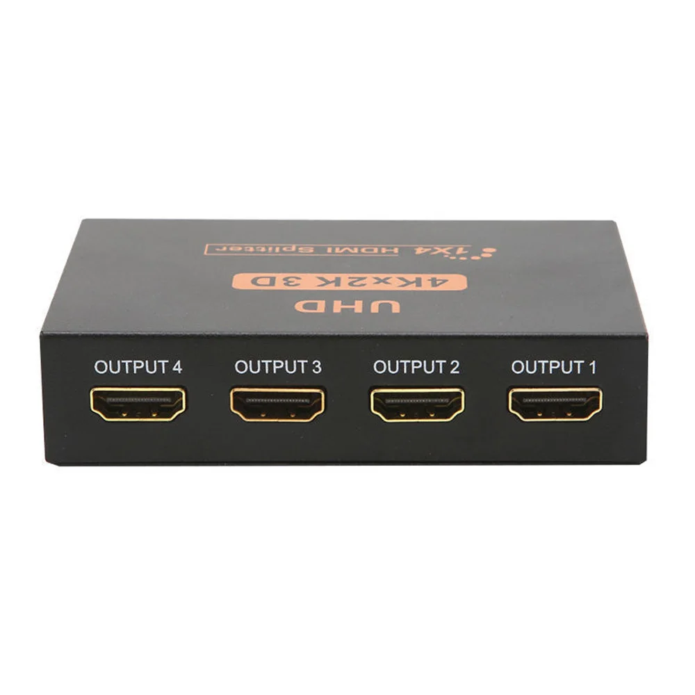 3D 4K* 2K Full HD1080p HDMI сплиттер 1*4/1*2 порт концентратор повторитель усилитель прочный жесткий металлический материал