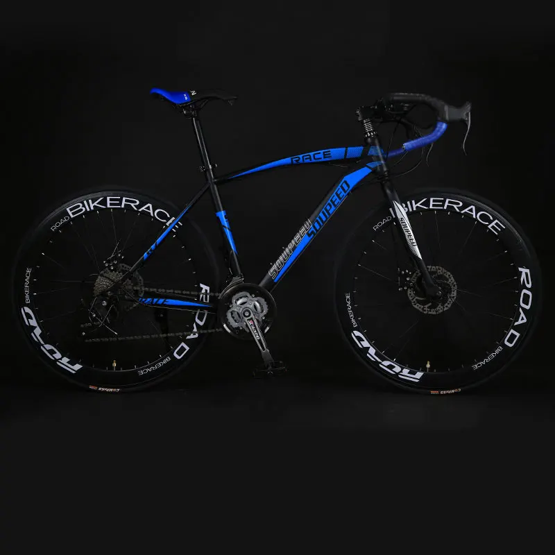Road Bike 27 Speed Double Disc Brakes for Student Men Women Adult Bicycle