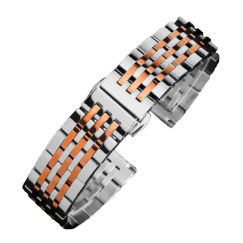 

Watch Band Push Button Hidden Clasp Stainless Steel Bracelet Wristband Wristwatch Strap Replacement Accessories