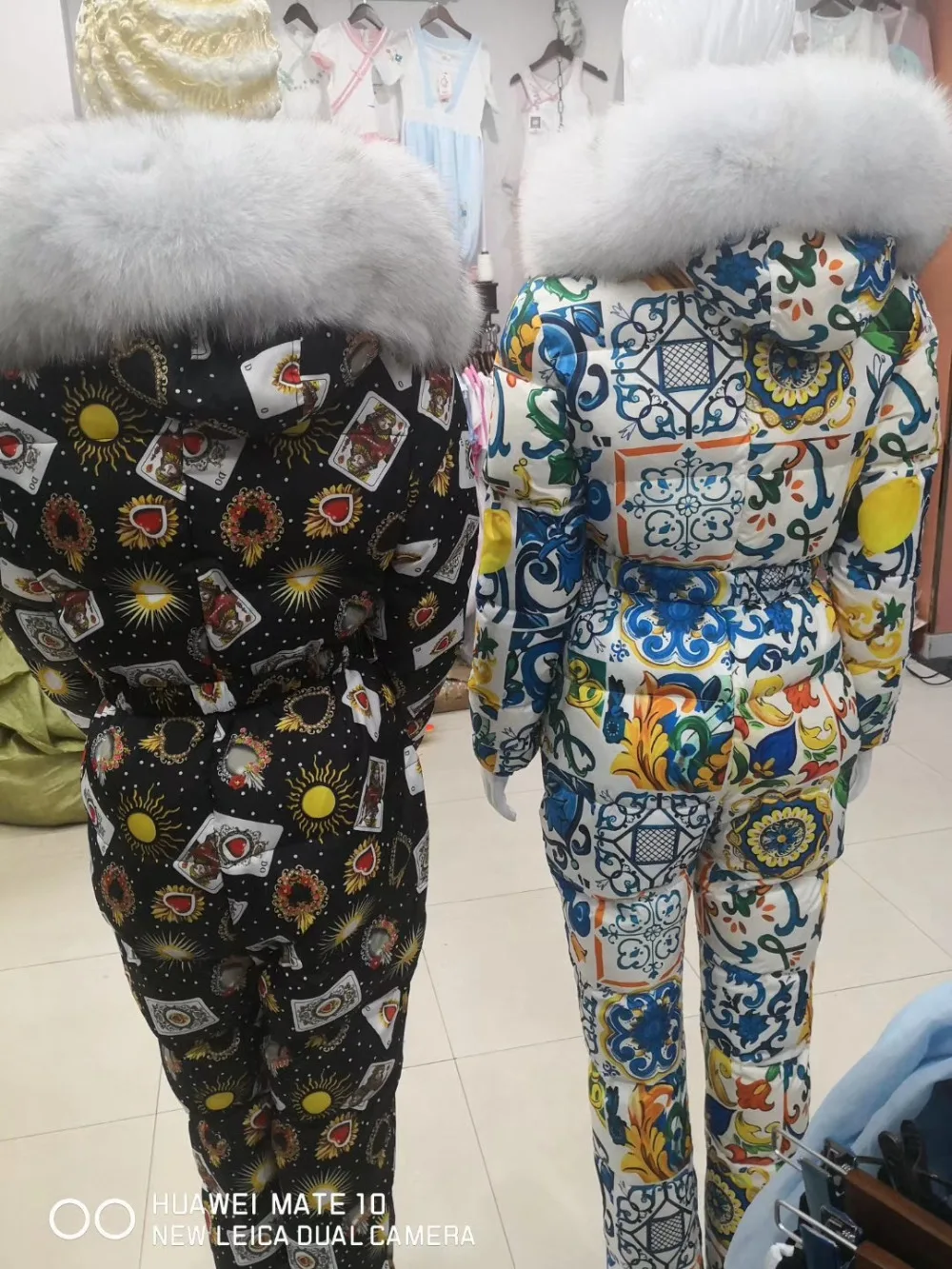 Семейные комплекты, коллекция года, зимняя верхняя одежда, костюм, Семейный комплект, Детский комбинезон с капюшоном из меха енота, женские пуховые костюмы, лыжный костюм