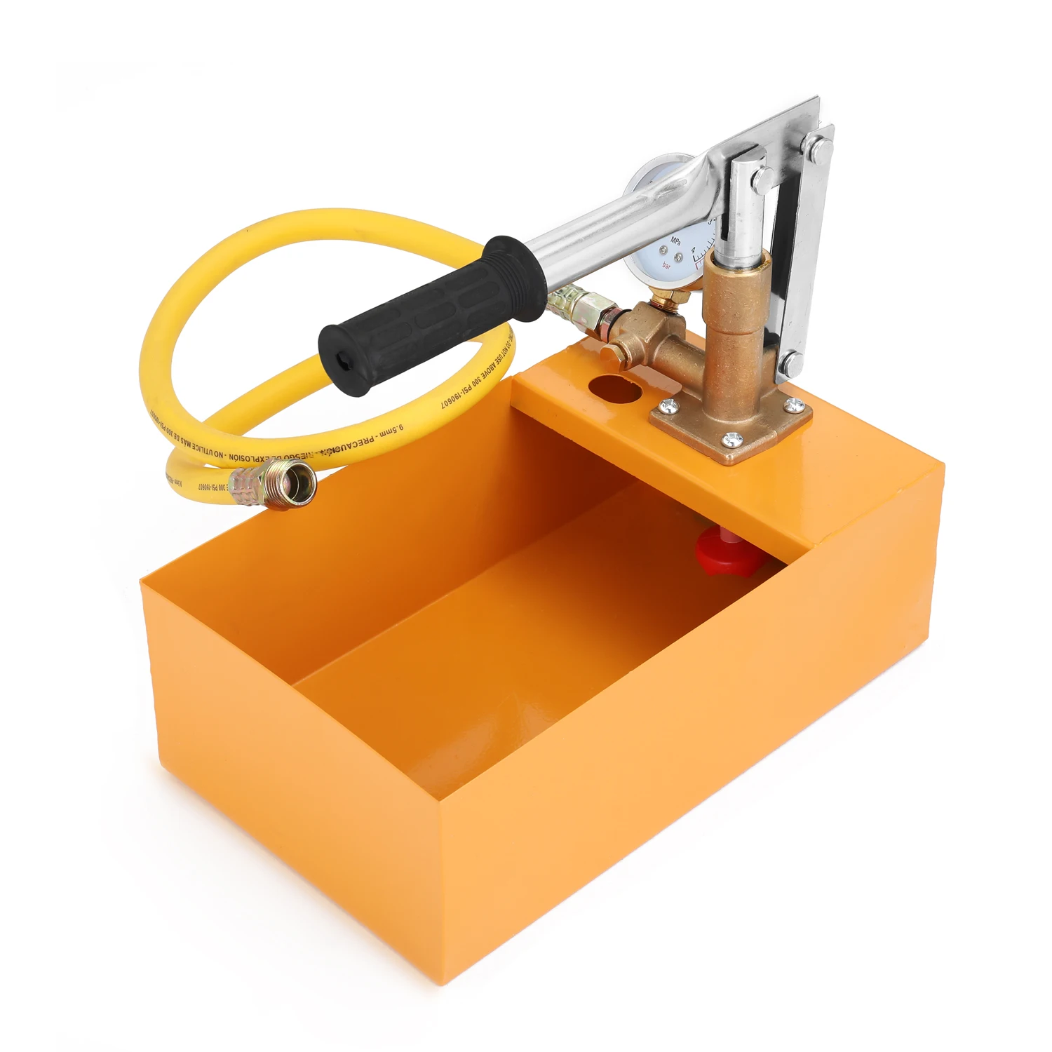 Медь 2,5 МПа 0-40 кг испытание давления воды er ручной гидравлический испытательный насос машина испытательный насос с фильтром