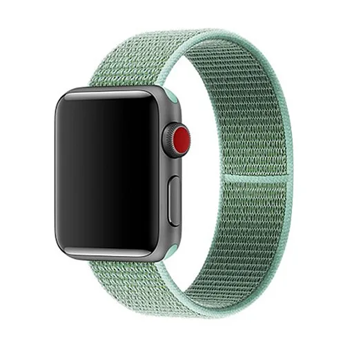 Спортивный нейлоновый ремешок для apple watch 4, apple watch 5, ремешок correa iwatch 44 мм, 40 мм, 38 мм, 42 мм, apple watch series 4, 3, 2, 1 - Цвет ремешка: marine green