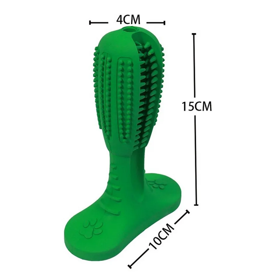 Dog Toothbrush Rubber Dog Toys Pet Chewing Toys Remove Bad Breath Cleaning Dog Tooth Toys For Small Puppy Large Dogs Accessories