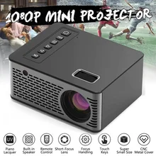 Новейший мини-проектор 1280*720P поддержка 4K видео через HDMI домашний кинотеатр светодиодный портативный проектор