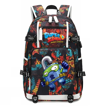 

2020 Mochila Feminina Cartoon Super Zings Backpack Women Fashion Bookbag 18inch Laptop Backpacks Men Travel Bagpack School Bags