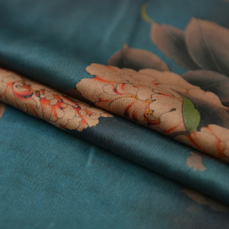 40 мм плотный атлас Xiangyun пряжа шелк фиброин креп сатин Шелковый женский халат платье высокого качества модная дизайнерская ткань