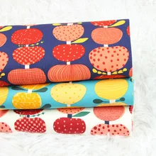 Высокое качество, хлопок, пэчворк, фруктовая струна, печать tissu, ручная работа, сделай сам, рот, Золотая сумка, платье, платье, ткань для детской одежды