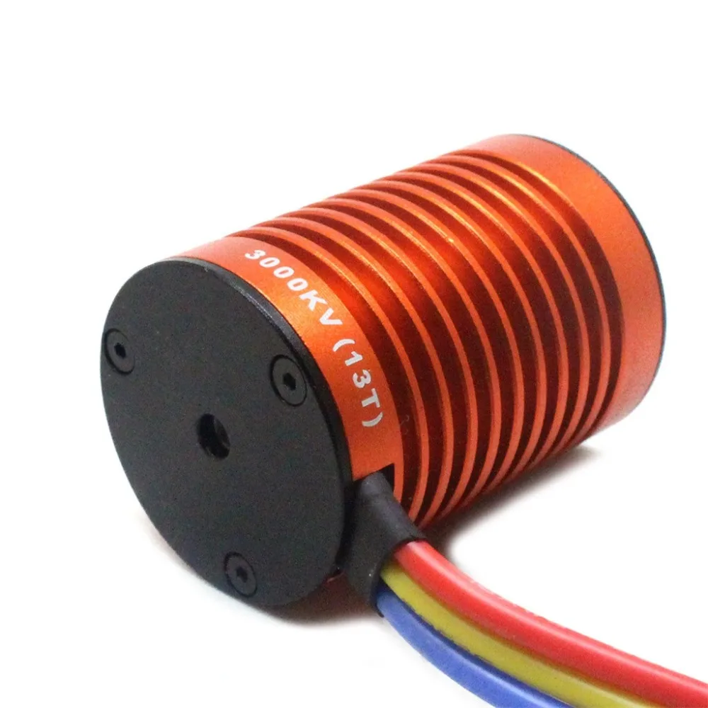 13 лет 3000KV бесщеточный мотор+ Водонепроницаемый 60A бесщеточный ESC для 1/10 RC автомобиль грузовик#1020