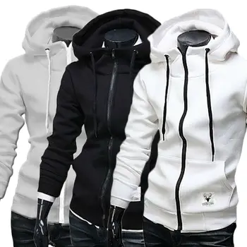 

Mens Hoodie Sweatshirt Hooded Casual Tops Jacket Coat Outwear