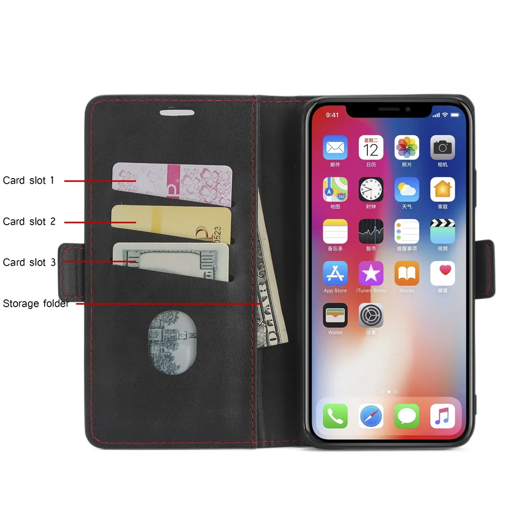 Чехол книжка для Samsung Galaxy A50 A70 A20 A30 Note 10 S9 S10 S8 Plus S10e 9 8 с откидной кожаной прошивкой