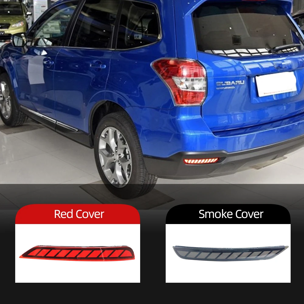 1 пара для Subaru Forester 2008-2018 светодиодный задний бампер отражатель светильник с siganls