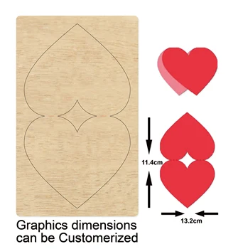 

New Love, heart Wooden die Scrapbooking JG00639 Cutting Dies for common die cutting machines on the market