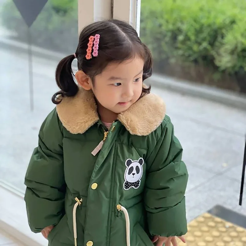 Winter Girls' Jacket Winter New Children's Jacket Thick Section Boys' Girls' Clothes Snow Children's Clothing