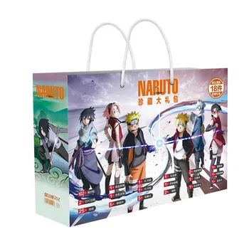 

Anime Naruto Lucky Bag Toy Sasuke Postcard Badge Poster Bookmark Fans Collection Gift Anime Around