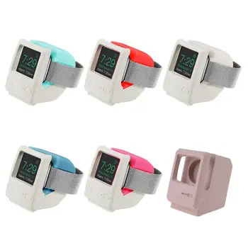 

Universal Silicone Retro Watch Charger Charging Stand Dock Station Holder Mount For Apple Watch Series 4/3/2/1 95AF