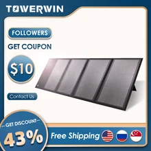 

Foldable Solar Panel 19V 100W ETFE Waterproof PV Monocrystalline Cell 24% Efficiency USB PD 18W Voltage Regulator Outdoor For RV