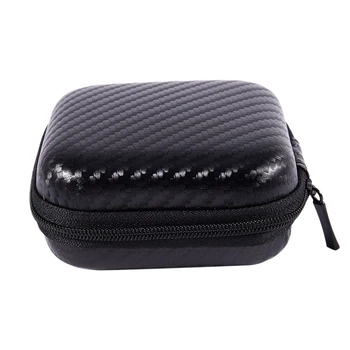 

PU Leather Anti Shock Laptop Charger Universal Earphone Case Pouch, Black