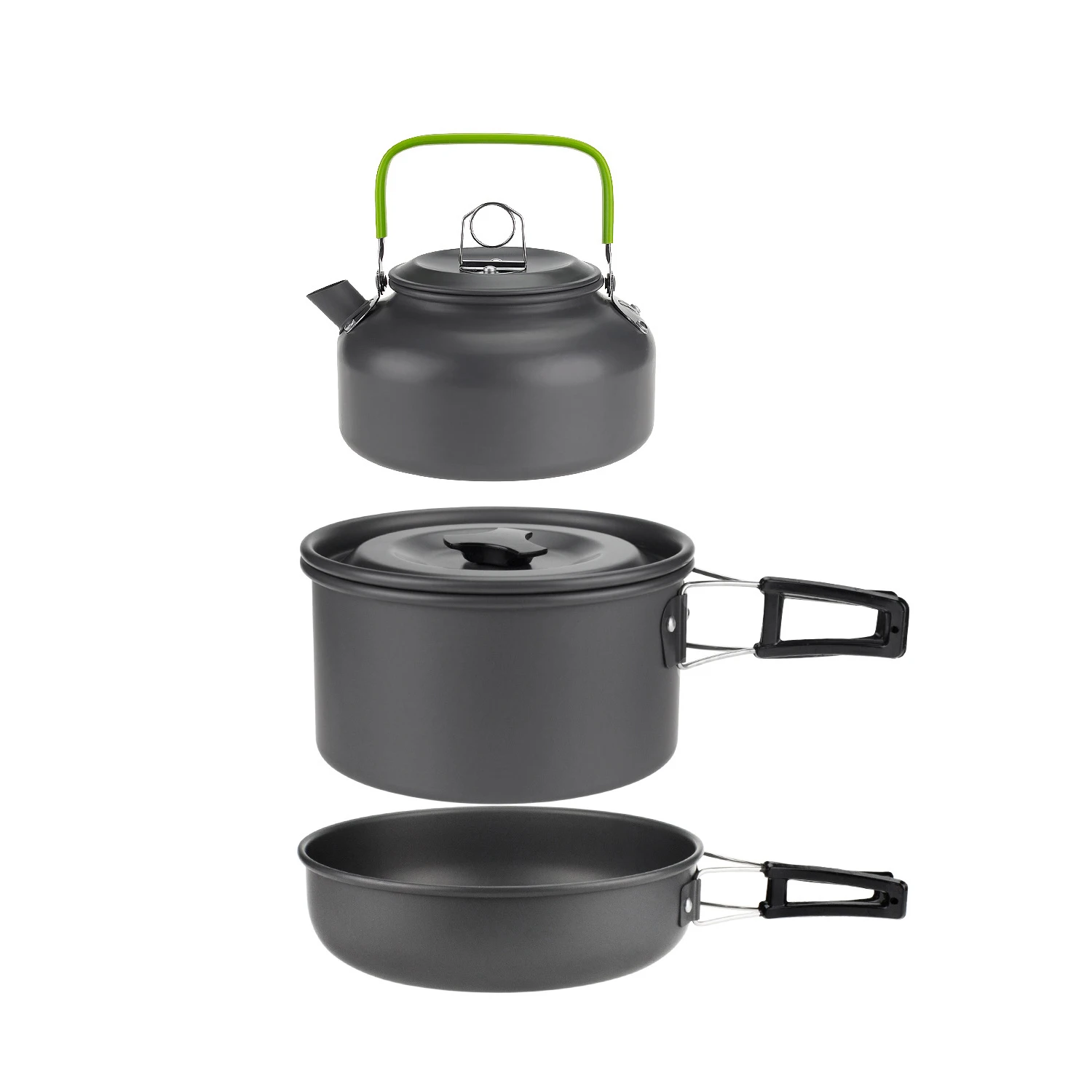 pot set Портативный Кемпинг на открытом воздухе пикника выживания Пешие прогулки приготовления набор посуды горшок с водой чайник - Цвет: pot set