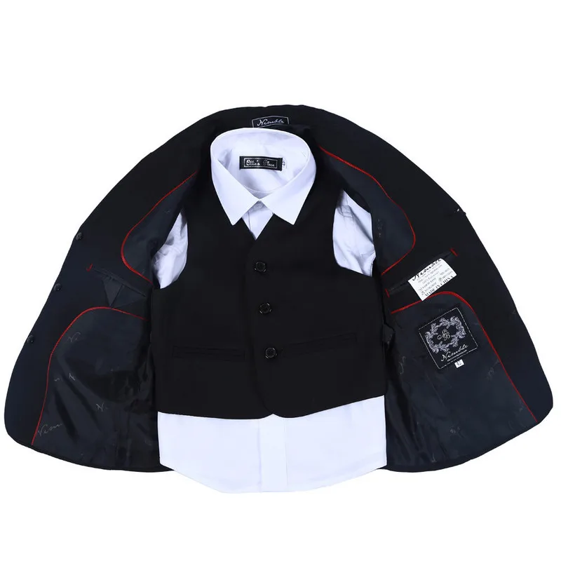 Online Suit for Boy Black Suits for Weddings Terno Infantil Costume Enfant Garcon Mariage Disfraz Infantil Boys Suits Kids Formal Suits