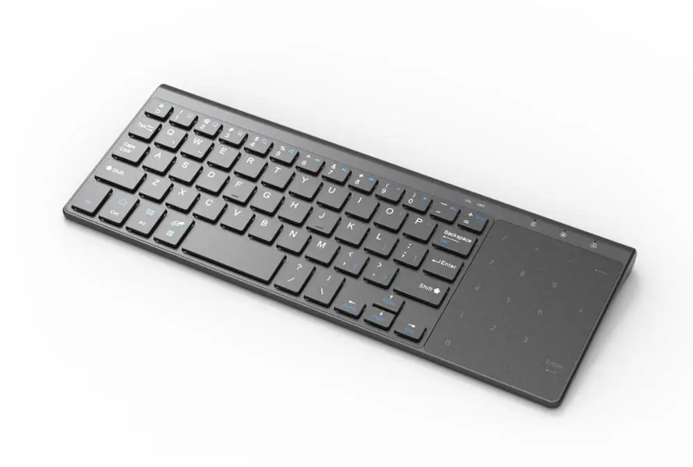 Беспроводная мини сенсорная клавиатура 2 4G компьютерная с тачпадом для Macbook pro Huawei