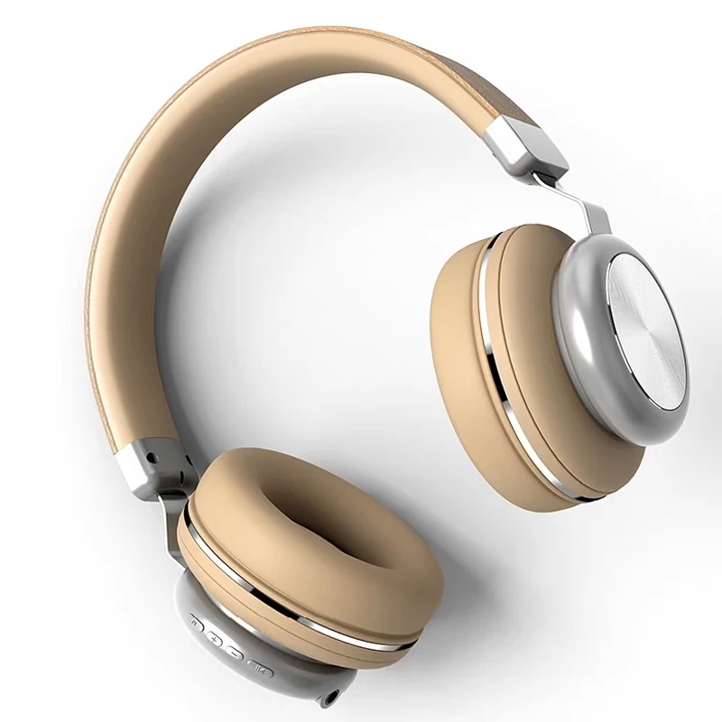 Беспроводная bluetooth-гарнитура, гарнитура, карта, стерео движение, активное шумоподавление, многофункциональная, для iPhone, huawei, Android, универсальная - Цвет: Khaki