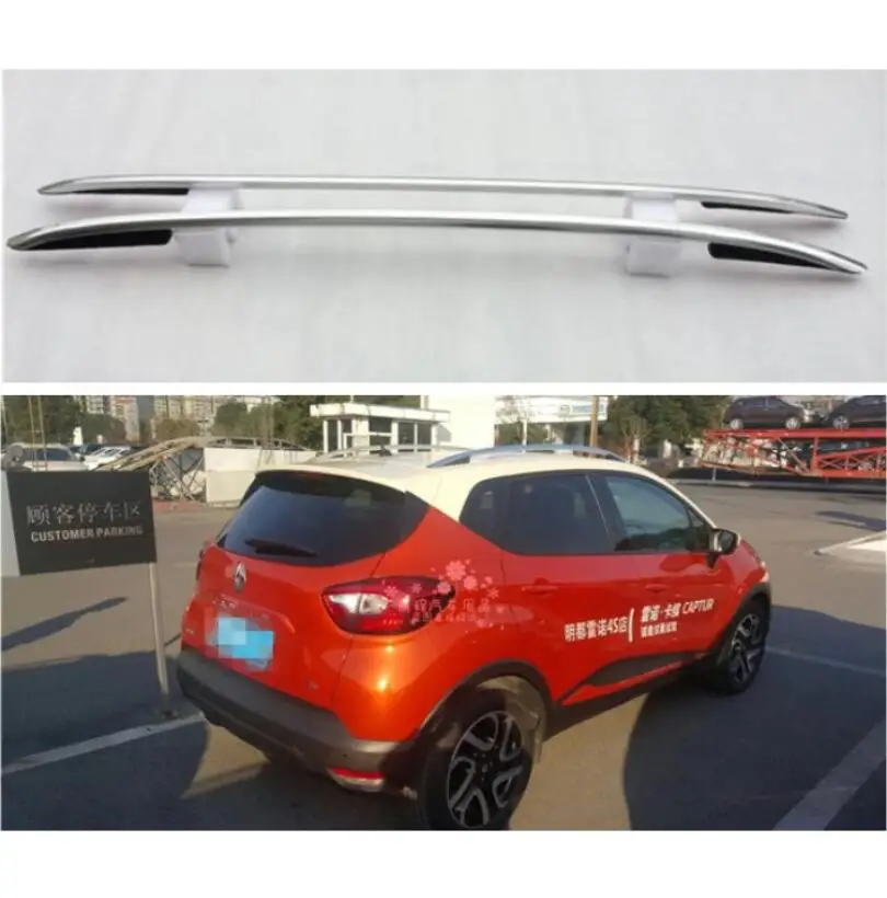 

For Renault Captur 2015.2016.2017 Roof Racks Auto Luggage Rack High Quality New Aluminum Paste Installation Car Accessories