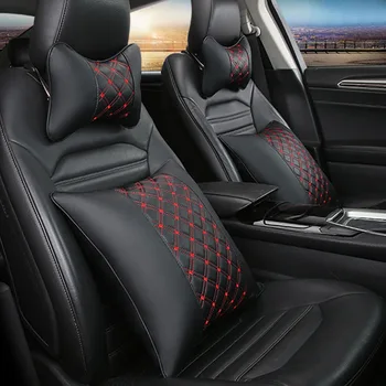 

For Mercedes Benz E Class W213 2016 2017 2018 2019 Car Head Pillow Neck Pillow Leather Protect Cervical Pillow Car Accessories