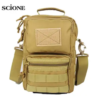 Men Tactical Bag Sling Mollle System Bags Sport Handbag Shoulder Pack Military Crossbody Bags Travel Camping Phone Bag XA107A