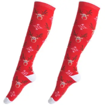 

Fashion Christmas Stockings Santa Claus Gift Socks Kids Unisex Xmas Funny Socks for Lady Santa Stockings