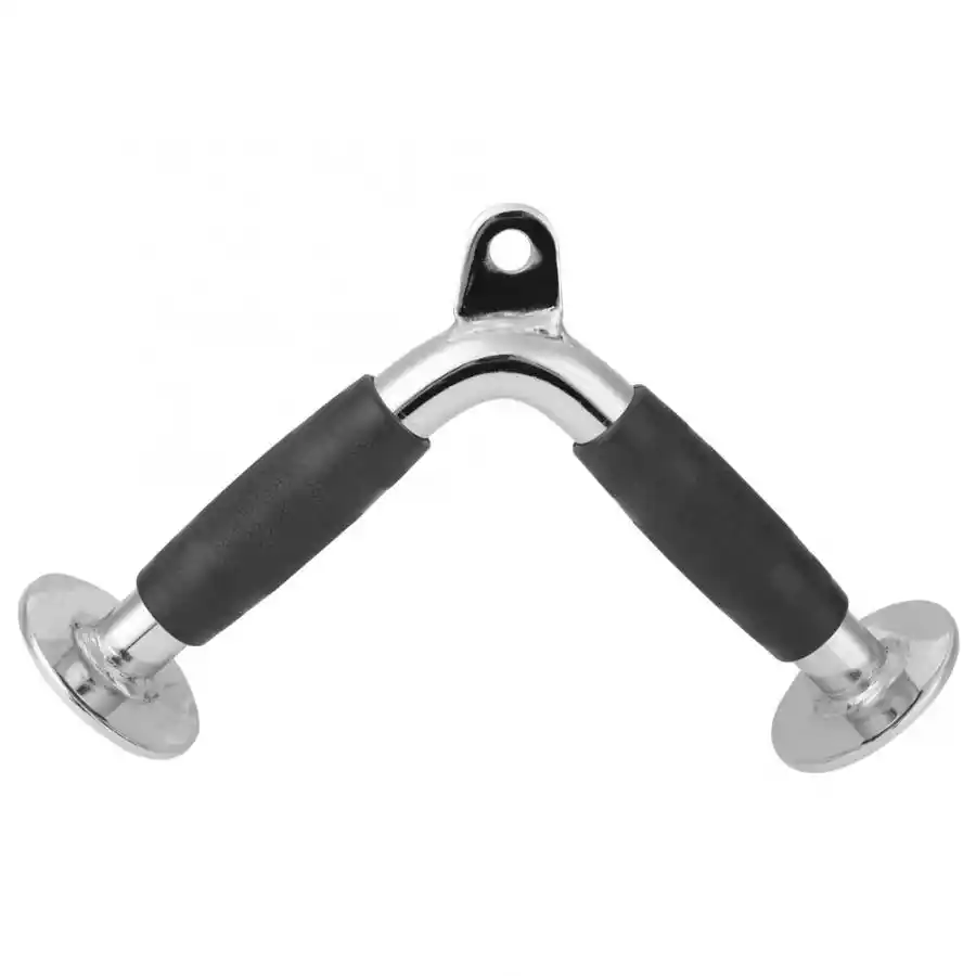 Portable Tricep Bar Handle Rubber Handgrips Gym Exercise Cable Attachment Tricep V Shaped Press Down Bar Hand Grip Portable Tricep Bar Handle Rubber Handgrips Gym Exercise Cable Attachment Tricep V Shaped Press Down Bar Hand Grip