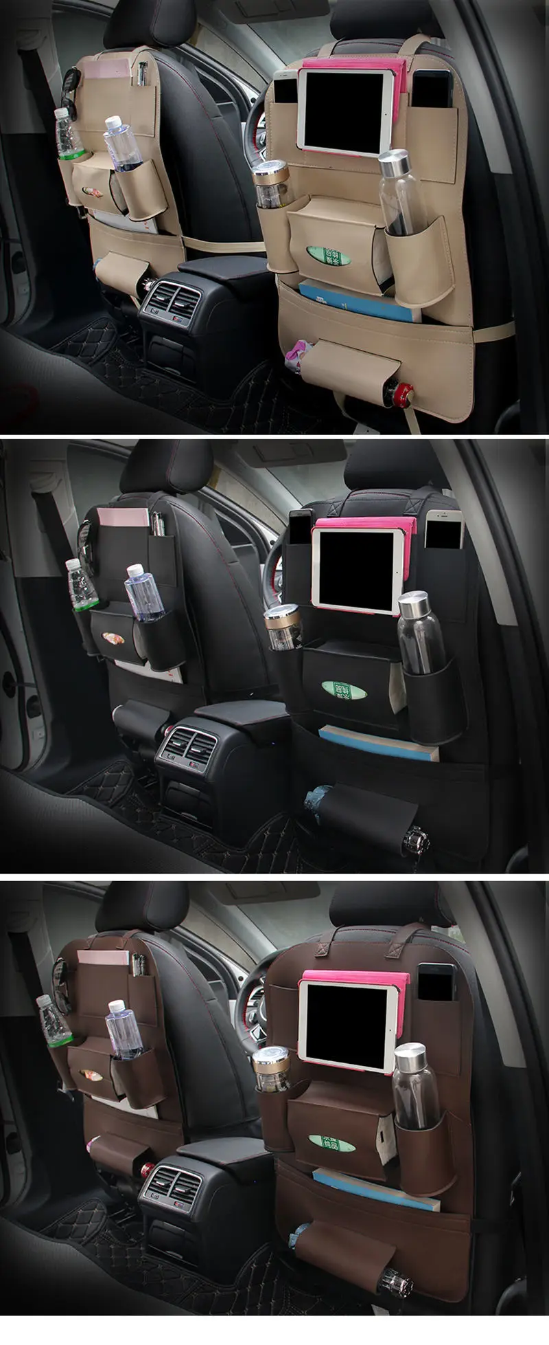 GSPSCN новое автомобильное заднее сиденье из искусственной кожи сумка для хранения подвесная Сумка Многофункциональная дорожная Водонепроницаемая коробка для хранения спинки сиденья